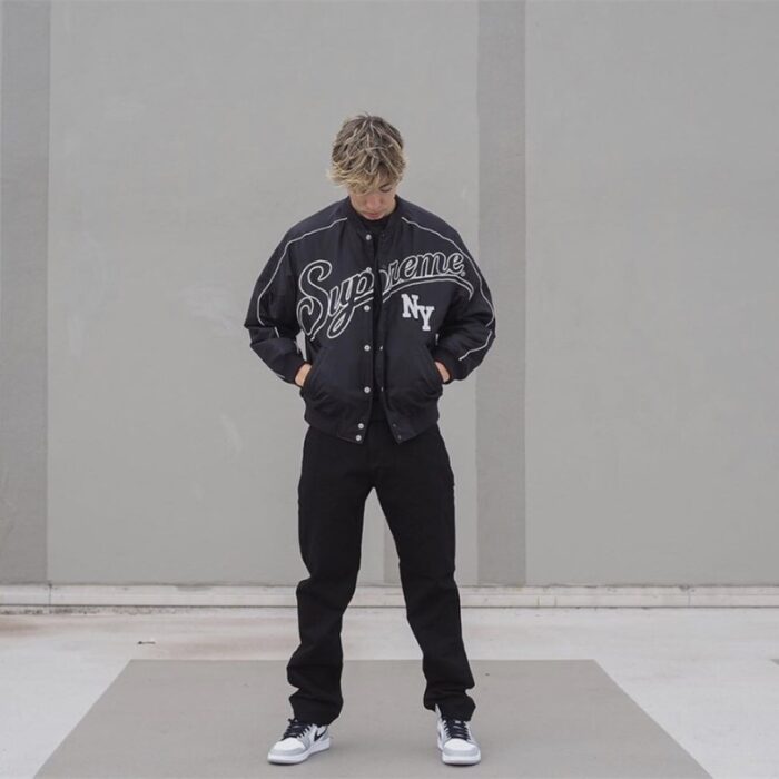 Jacket Supreme NY Varsity Bomber Black SP065 - Image 16