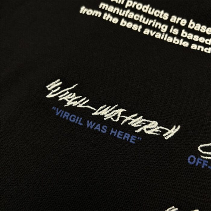 Hoodie Off-White Arrows Graphic Black OFF018 - Image 8