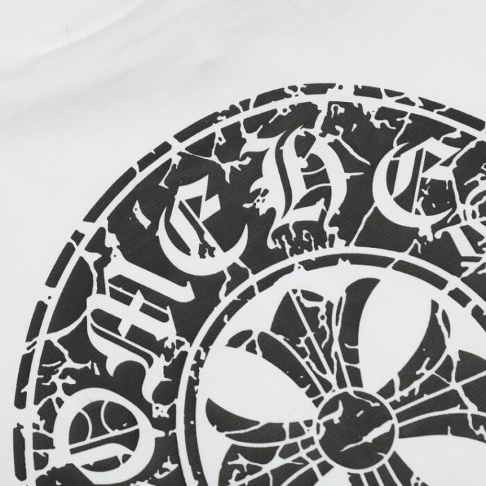 T-shirt Chrome Hearts Horseshoe White Logo CH015 - Image 6