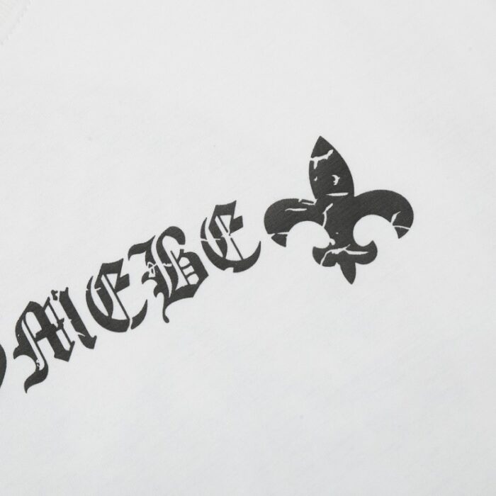 T-shirt Chrome Hearts Horseshoe White Logo CH015 - Image 4