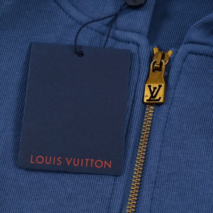 Hoodie Louis Vuitton Zip-Up Blue Edition LV048 - Image 9