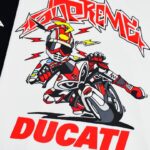 T-shirt Supreme Ducati Racing Graphic White SP038 - Image 4