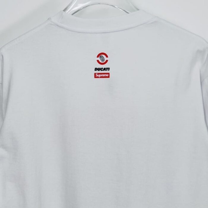 T-shirt Supreme Ducati Racing Graphic White SP038 - Image 7