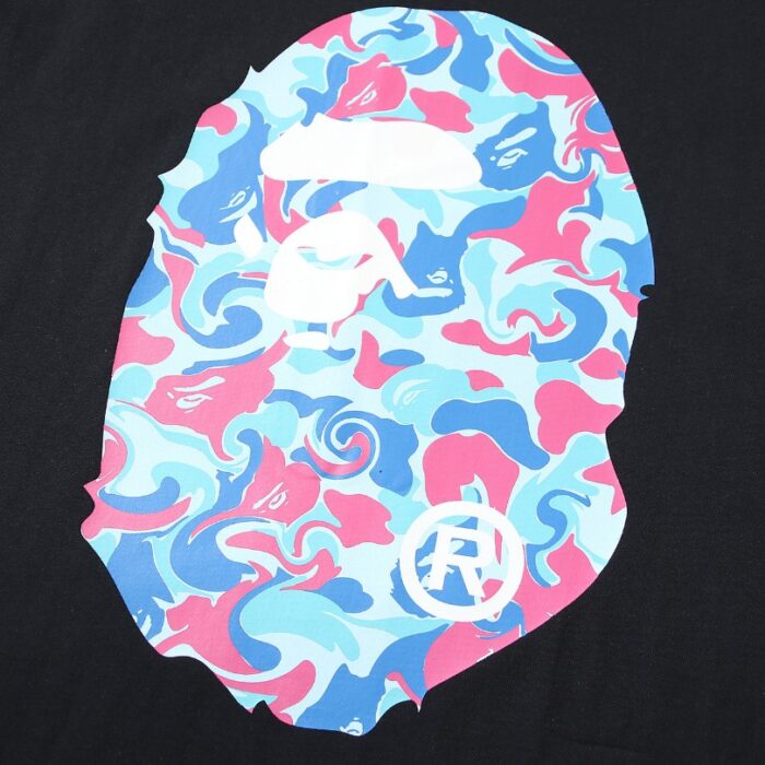 T-shirt BAPE Color Camo Ape Head Black BP006 - Image 4