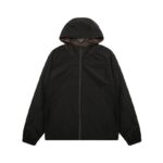 Hooded Fendi Eyes Jacket Black and Brown FE003 - Image 4