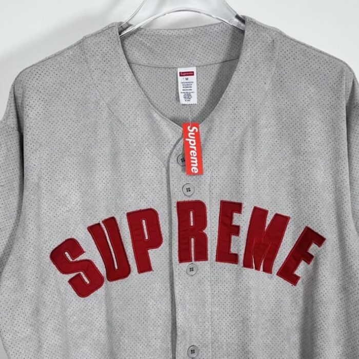 Jersey Supreme Button-Up Mesh Logo Embroidery SP043 - Image 5
