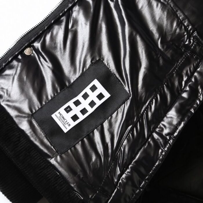 Jacket Puffer Moncler with Logo Trim Hood MCL019 - Image 9