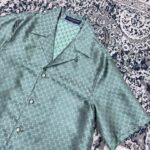 Set Louis Vuitton LV Monogram Shirt & Shorts LV079 - Image 11