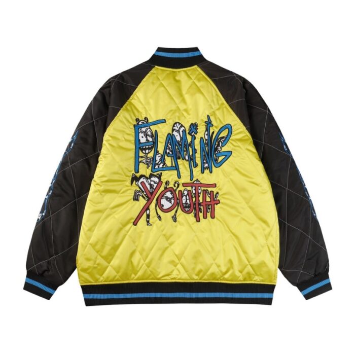 Jacket Chrome Hearts Flaming Youth Quilted CH061 - Image 2