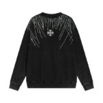 Sweatshirt Chrome Hearts Rhinestone Graphic CH048 - Image 2