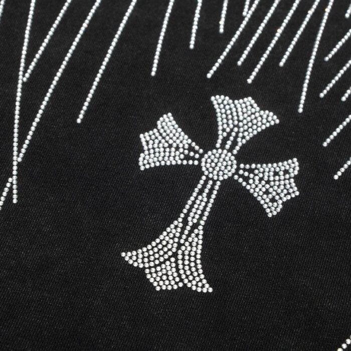 Sweatshirt Chrome Hearts Rhinestone Graphic CH048 - Image 4