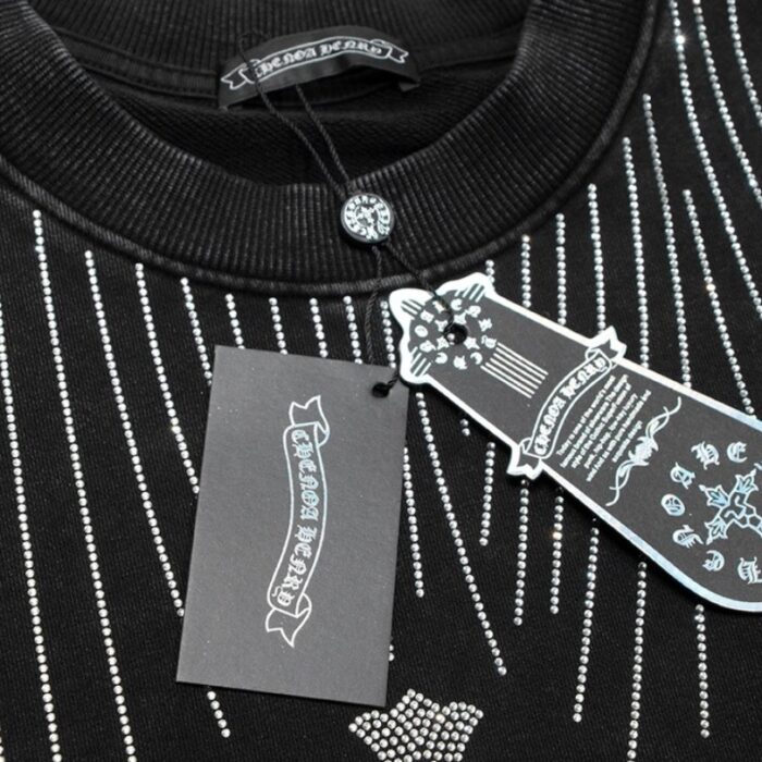 Sweatshirt Chrome Hearts Rhinestone Graphic CH048 - Image 8