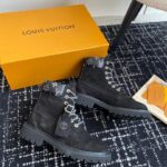 Boot Louis Vuitton x Timberland Ankle Black LV034 - Image 9