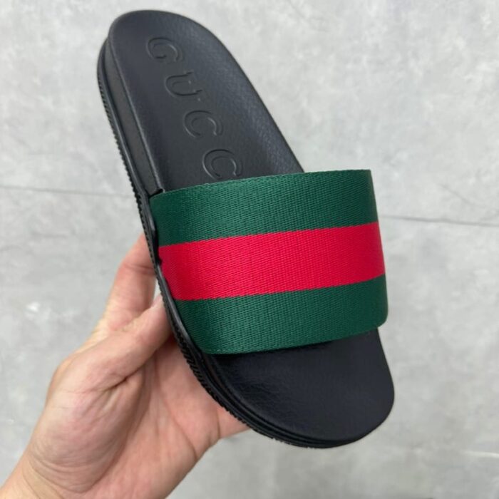 Slides Gucci Slide with Web Ribbon GC134 - Image 7