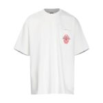 T-shirt Chrome Hearts Red Cross Crest White CH003 - Image 4