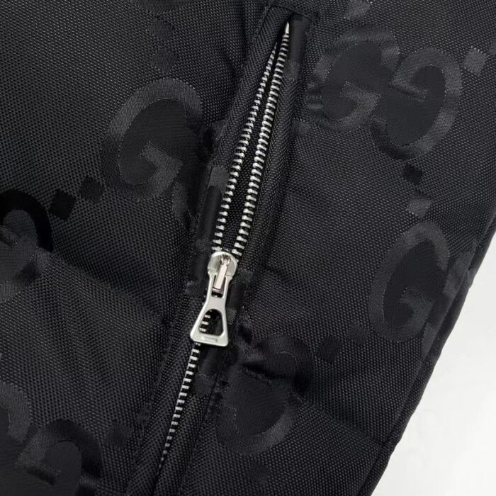 Puffer Jacket Gucci Monogram Black GC081 - Image 5