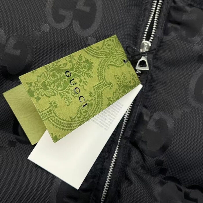 Puffer Jacket Gucci Monogram Black GC081 - Image 7