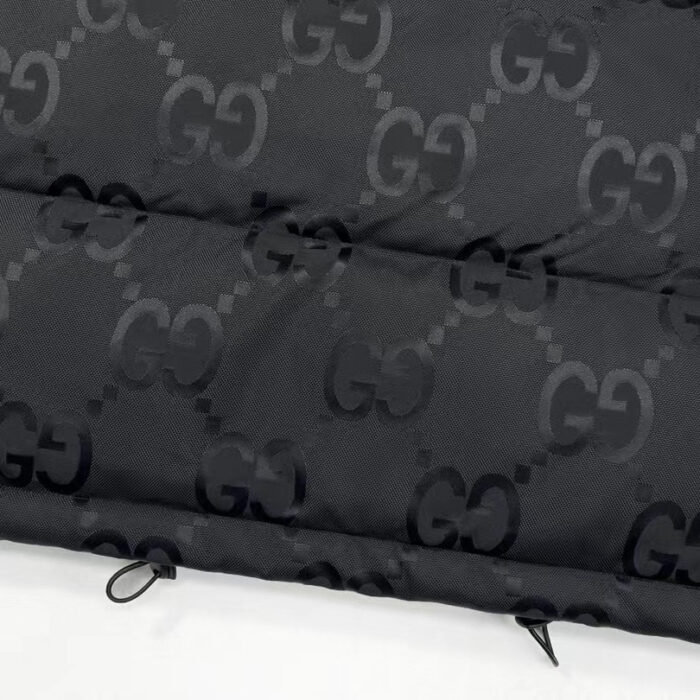 Puffer Jacket Gucci Monogram Black GC081 - Image 4