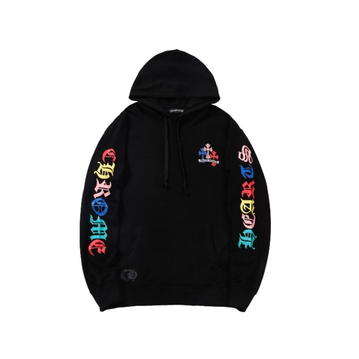 Hoodie Chrome Hearts Colorful Crosses Design CH076 - Image 4