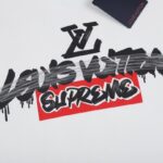 T-shirt Louis Vuitton x Supreme Graffiti White SP028 - Image 4