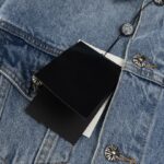 Denim Jacket Chrome Hearts Cross Design CH068 - Image 8