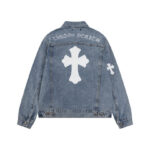 Denim Jacket Chrome Hearts Cross Design CH068 - Image 2