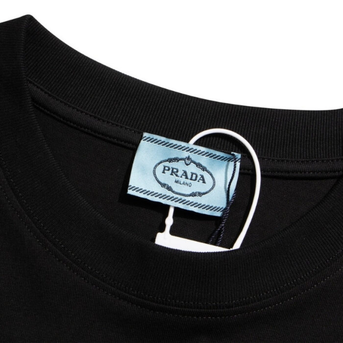 T-shirt Prada Black Men's PD043 - Image 7