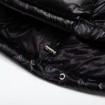 Jacket Puffer Moncler Black with Hood MCL013 - Image 11