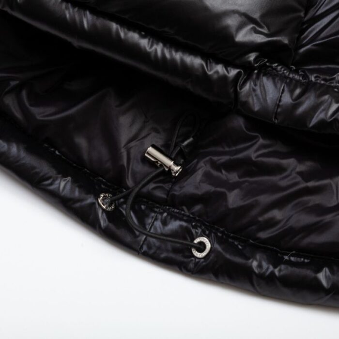 Jacket Puffer Moncler Black with Hood MCL013 - Image 11