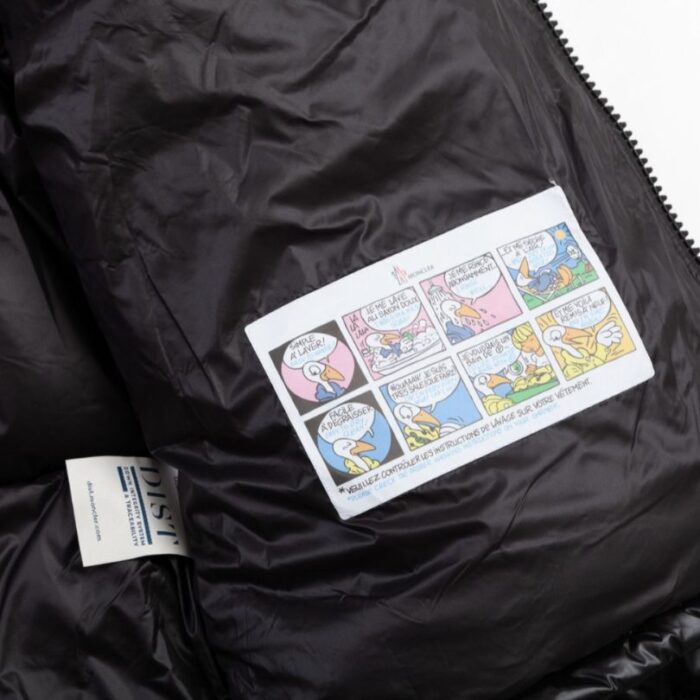 Jacket Puffer Moncler Black with Hood MCL013 - Image 14