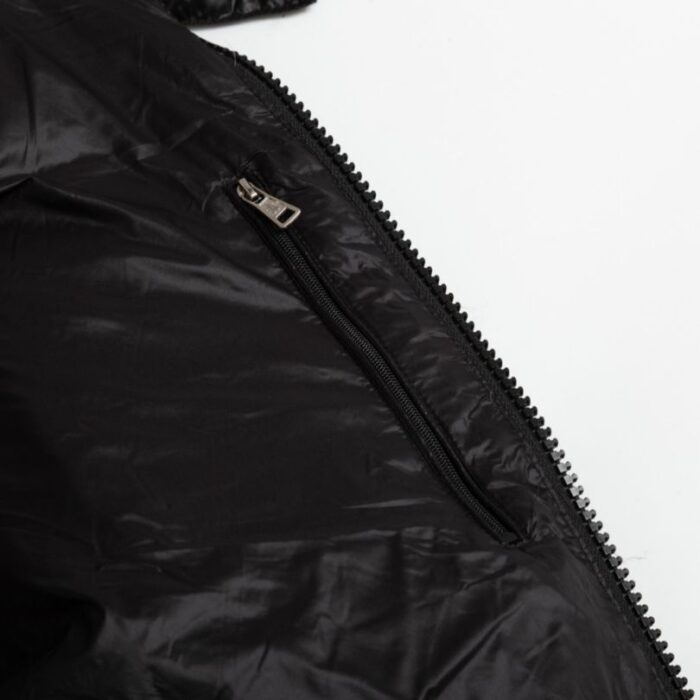 Jacket Puffer Moncler Black with Hood MCL013 - Image 10