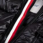 Jacket Puffer Moncler Black with Hood MCL013 - Image 13