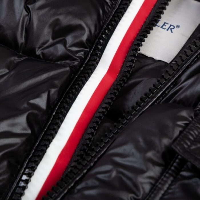 Jacket Puffer Moncler Black with Hood MCL013 - Image 13