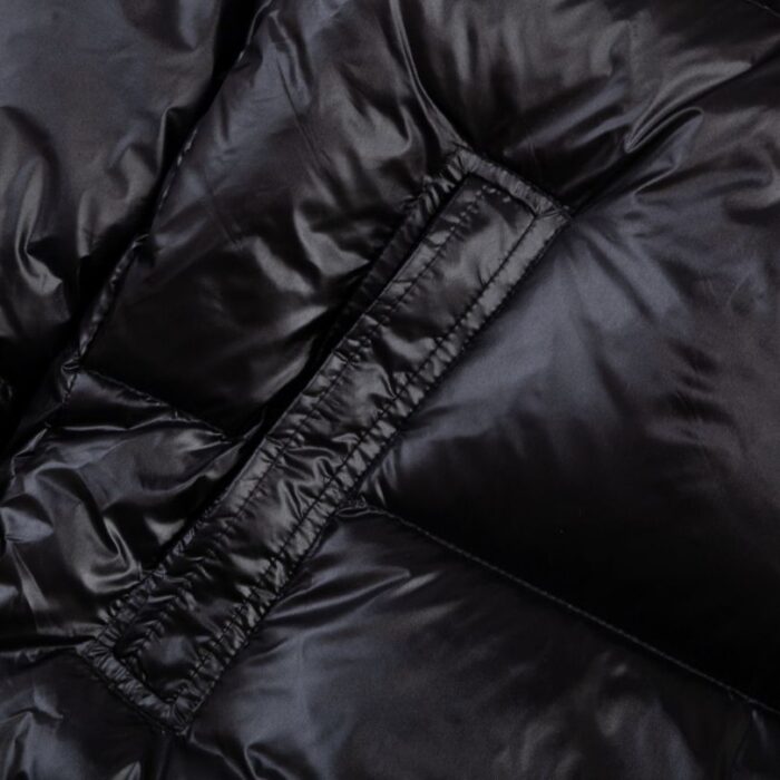 Jacket Puffer Moncler Black with Hood MCL013 - Image 6