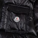 Jacket Puffer Moncler Black with Hood MCL013 - Image 5