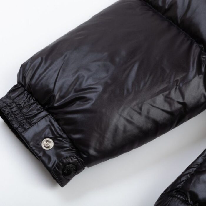 Jacket Puffer Moncler Black with Hood MCL013 - Image 12