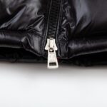 Jacket Puffer Moncler Black with Hood MCL013 - Image 8