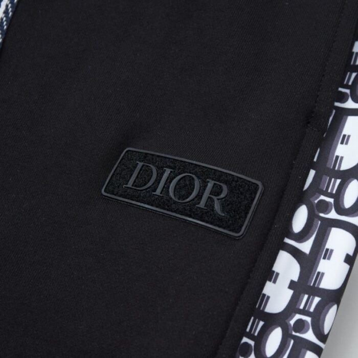 Pants Track Dior Monogram Black DO067 - Image 4