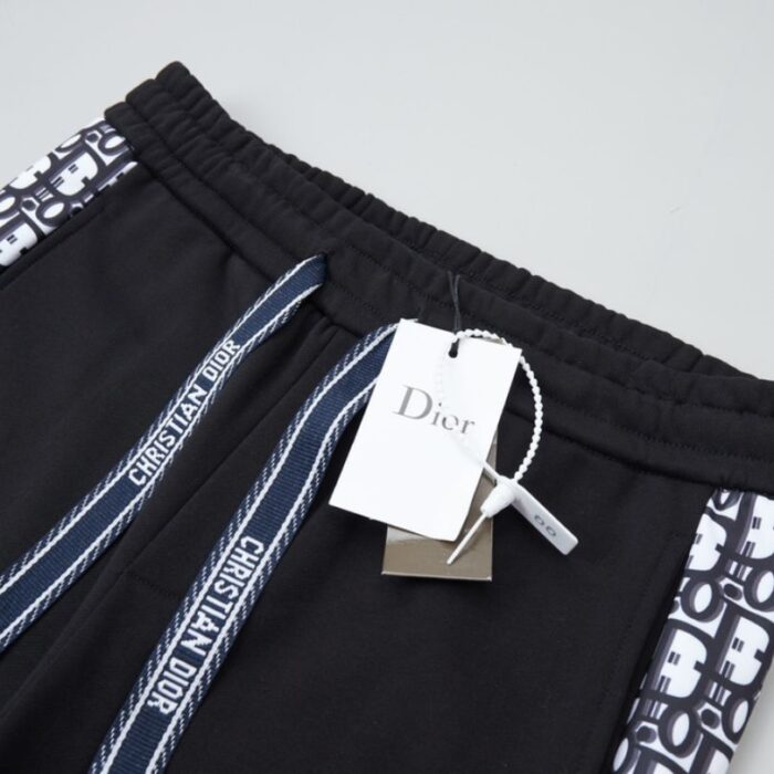 Pants Track Dior Monogram Black DO067 - Image 8