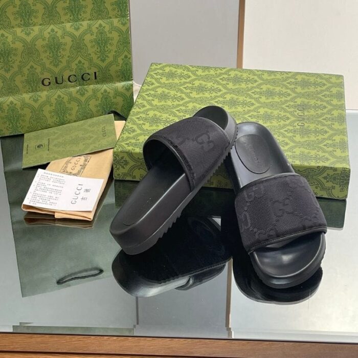 Slides Gucci GG Black GC138 - Image 2