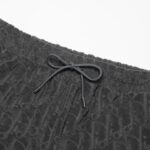 Short Dior Monogram Black Drawstring DO056 - Image 4