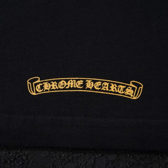 T-shirt Chrome Hearts Black Yellow Logo CH010 - Image 9