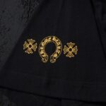 T-shirt Chrome Hearts Black Yellow Logo CH010 - Image 8