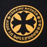 T-shirt Chrome Hearts Black Yellow Logo CH010 - Image 5