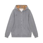 Burberry Embroidered King Logo Zip-Up Hoodie BY021 - Image 2