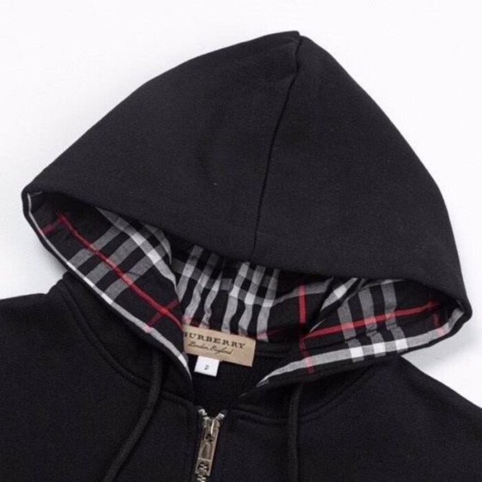 Burberry Embroidered King Logo Zip-Up Hoodie BY021 - Image 11