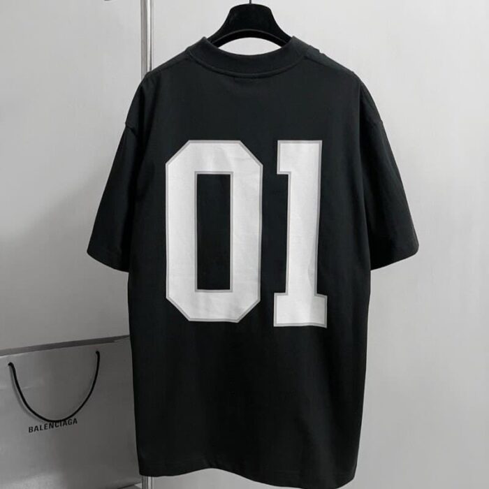 T-shirt- Balenciaga Basketeball Black BL112 - Image 2