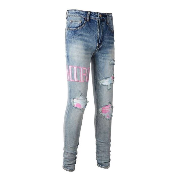 Jeans Amiri Slim Fit High Street Letter AM030 - Image 2