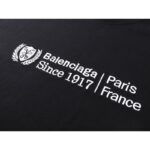 T-shirt Balenciaga Oversized Embroidery Since 1917 BL132 - Image 3