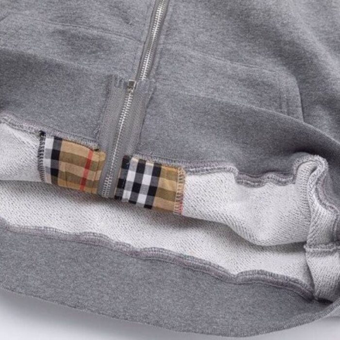 Burberry Embroidered King Logo Zip-Up Hoodie BY021 - Image 7